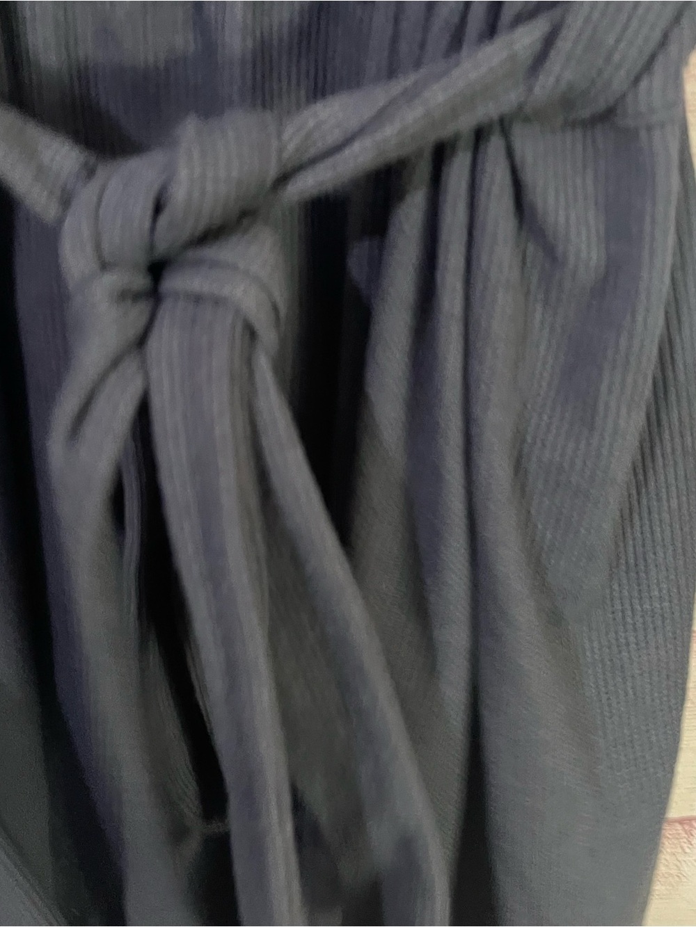 Fabletics Gray Belted Lounge Robe Size Medium‎ - Picture 4 of 7